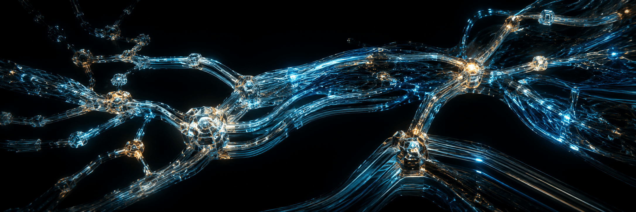 Crystalline network representing connected evaluation scenarios